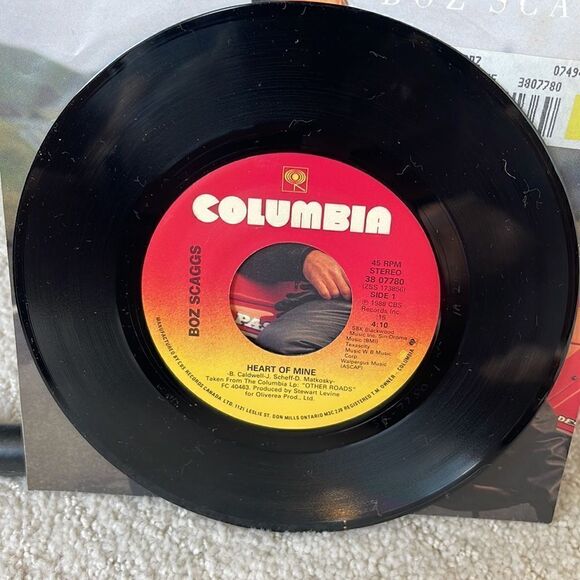 Boz Scaggs – Heart Of Mine, Vinyl, 7", 45 RPM, Single - Picture 4 of 5